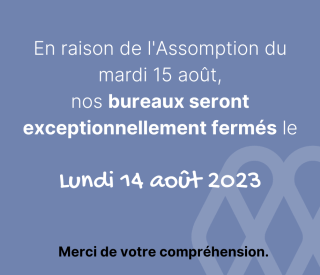 Nos locaux seront exceptionnellement fermes 1