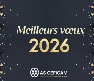 En tete demail Message Meilleurs Voeux 2026 Classique Illustre Bleu Dore Carte postale A6 paysage